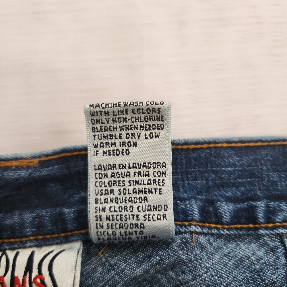 Bill Blass Jean Skirt Women 14 Blue Denim Back Slit Maxi Retro Grunge Casual Y2K - Picture 10 of 15